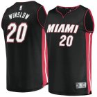 Camiseta Justise Winslow 20 Miami Heat Icon Edition Negro Hombre
